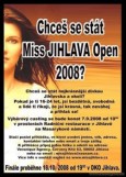 Chceš se stát Miss Jihlava Open 2008?
